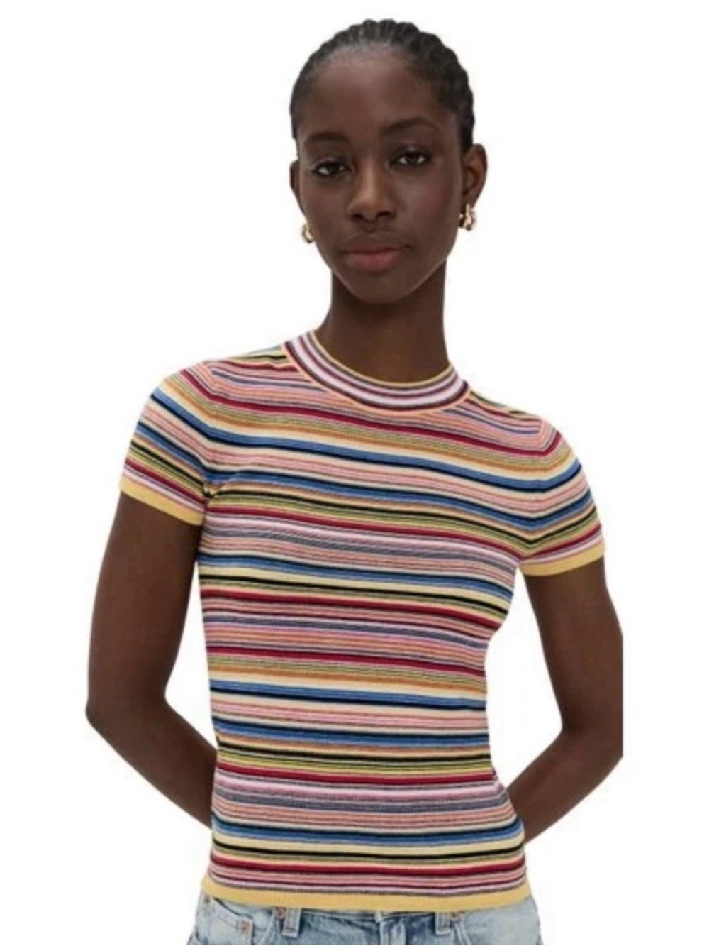 ISO pistola
ISO pistola selene sweater tee in multi stripe